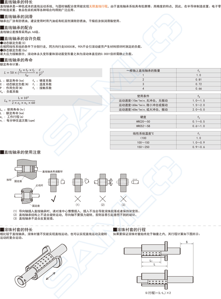 直線軸承-加長型KCML功能特點概述