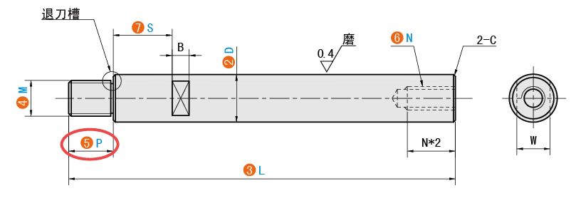 P（臺階長度）