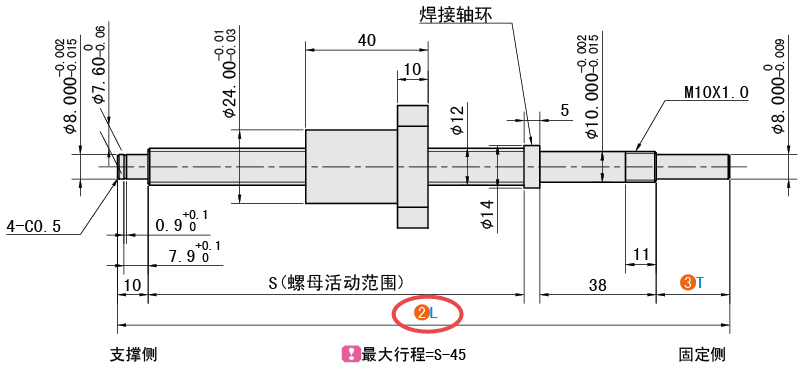 L（總長）