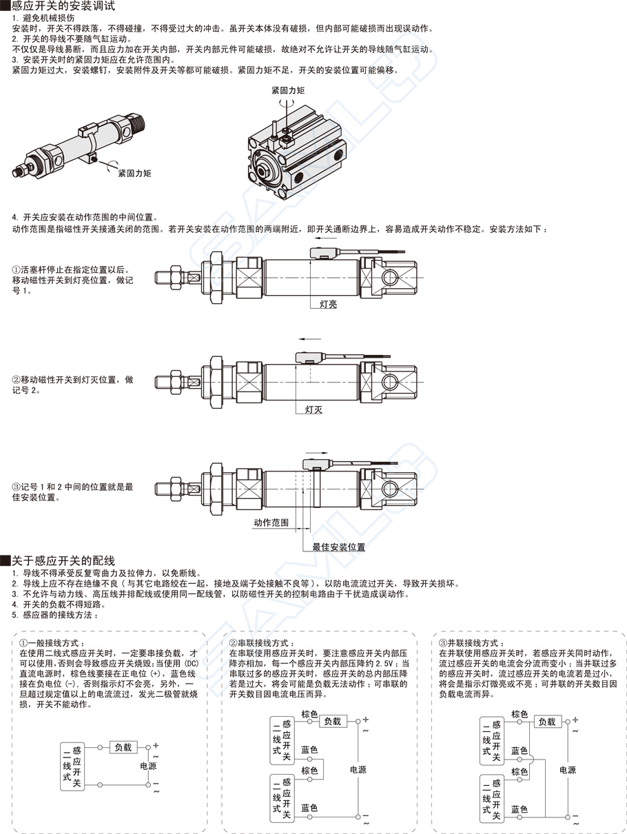 磁性開(kāi)關(guān)DSH安裝調(diào)試