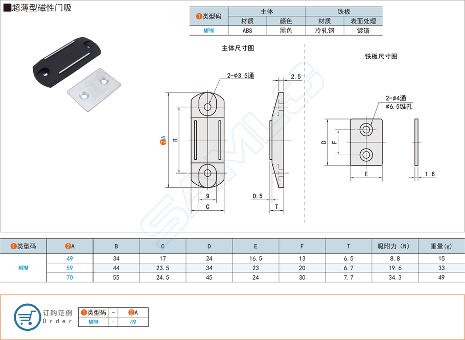 超薄型磁性門吸在電視柜的安裝方法