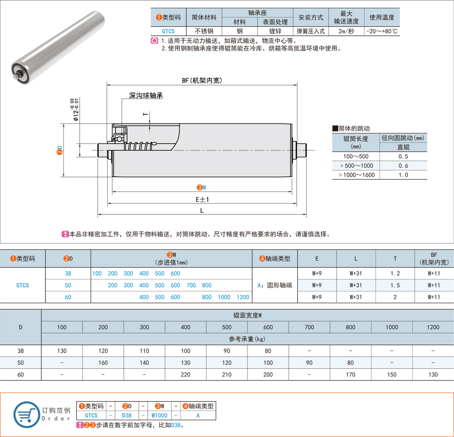 無動力輸送輥筒的正確安裝與維護(hù)