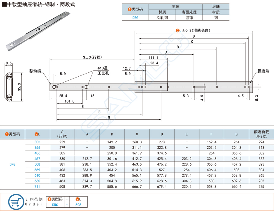 兩段式抽屜滑軌選型注意事項(xiàng)