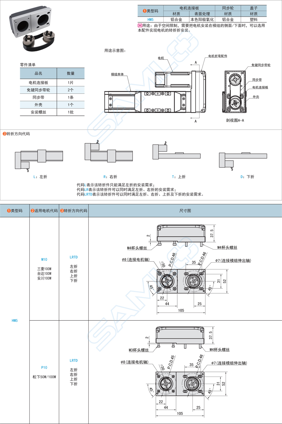 上隆電機(jī)折彎模組配件-適配TRG5鋁合金材質(zhì)簡(jiǎn)介