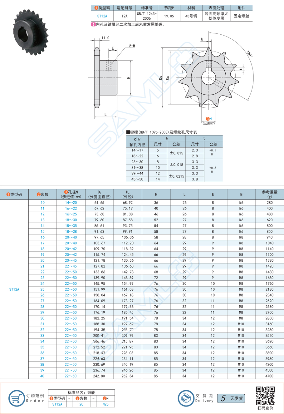 鏈輪標準尺寸參數(shù)